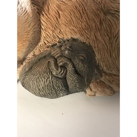 Vintage Sleeping Cat and Mouse Wicker Basket Figurine Plaid Cushion Kitten - Picture 9 of 11